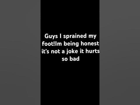 I sprained my foot #horse