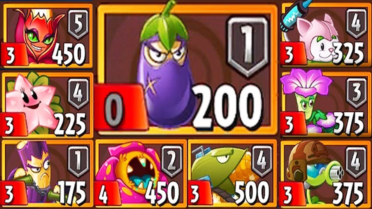 Plants Vs Zombies 2 New Eggplant Ninja Sky City World Endless Mode Gameplay HD YouTube