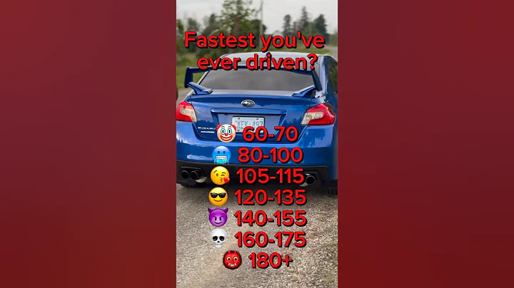 Subaru WRX STi - What’s Your Top Speed?