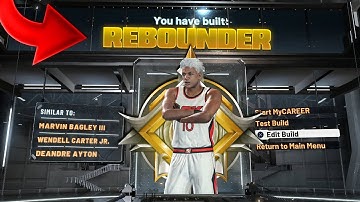 FIRST LEGEND "REBOUNDER" BUILD ON NBA2K20(RARESTBUILD)