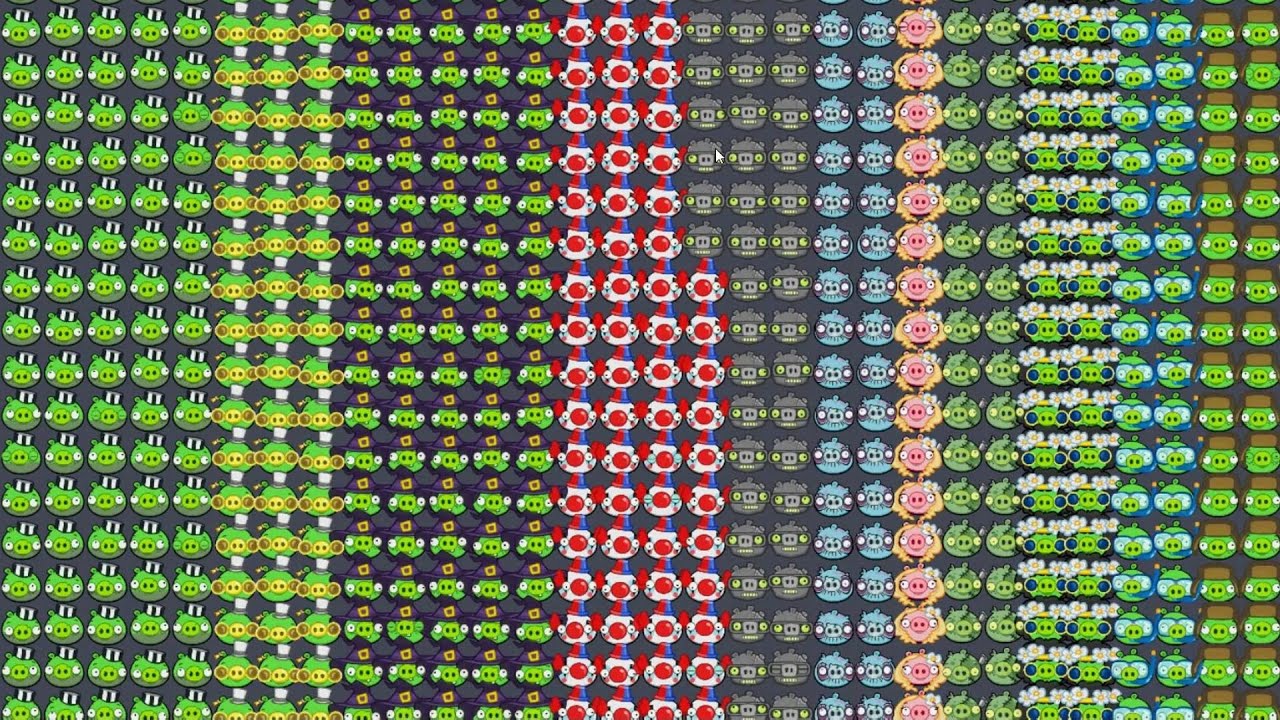 Bad Piggies - REAL 1000 ITEMS EXPERIMENT (Field of Dreams)