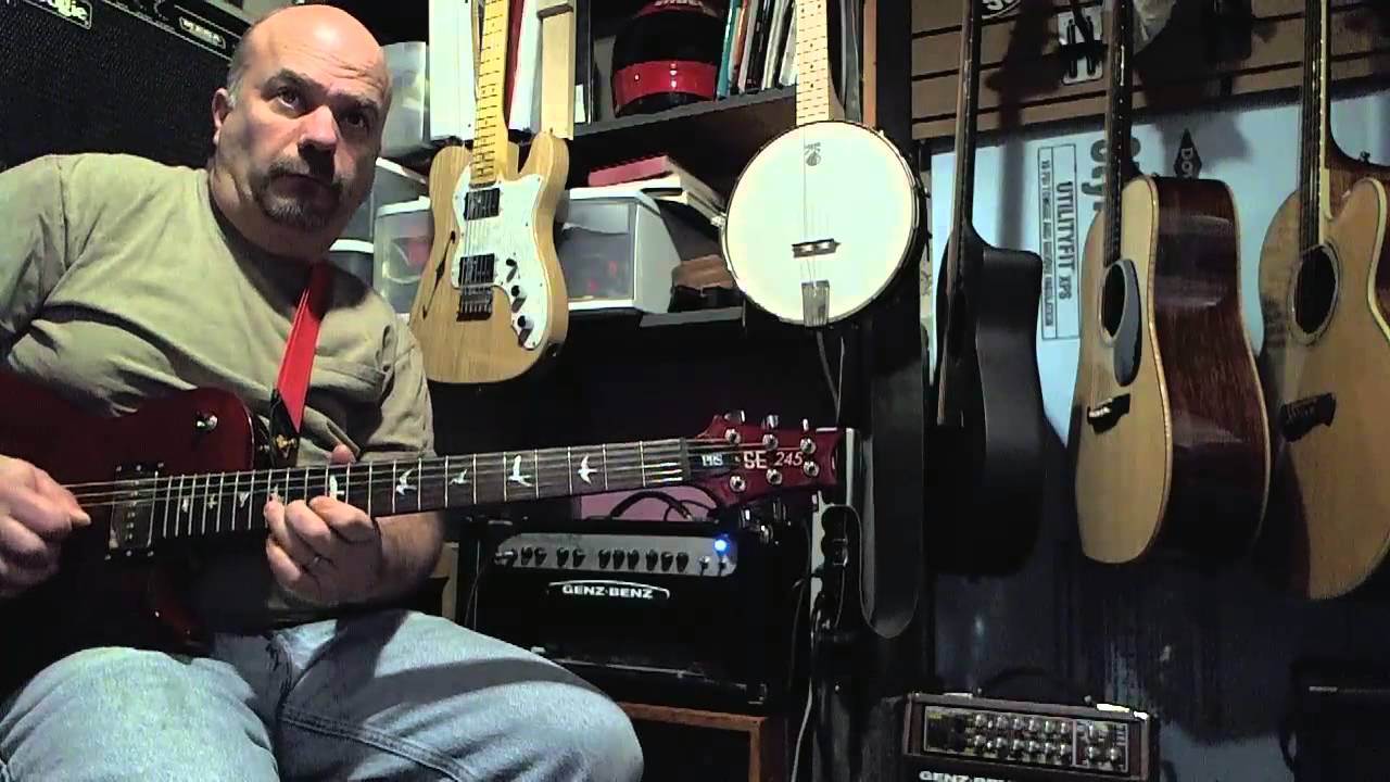 Genz Benz Black Pearl 30 watt EL84 head PRS SE 245 Duncan Phat Cats