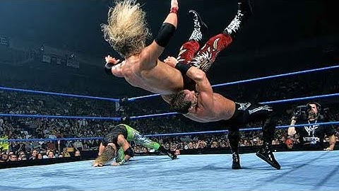 Chris Jericho and Chris Benoit vs Edge and Christian:WWF Smackdown June 14,2001