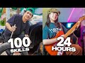 LEARNING 100 SKILLS In 24 Hours!! (Hidden Talent!) | Ranz and Niana