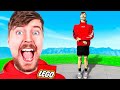 I Built Life Size MrBeast Using Legos!