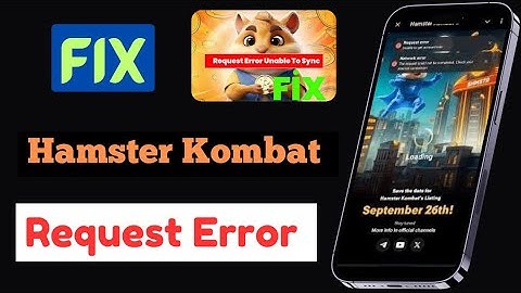 Fix Request error hamster Kombat || how to fix hamster Kombat not opening problem