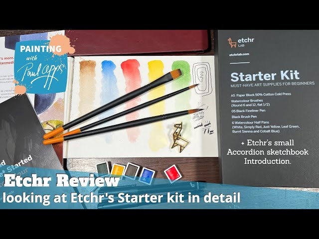 An Etchr Review - Taking a look at Etchr's Starter Kit for Watercolours in  Detail. 