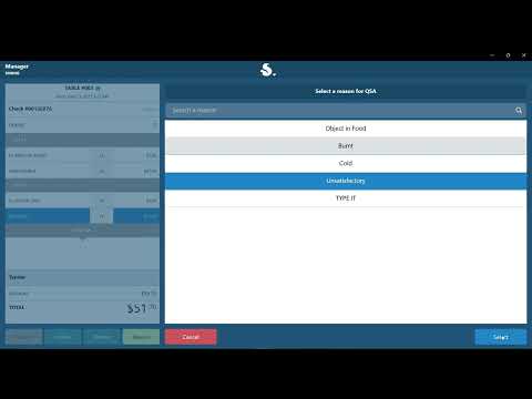 Squirrel Cloud POS: Adjusting a Closed Check - video from Squirrel Systems