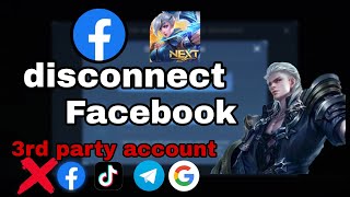 how to remove facebook account from mobile legends ||how to connect new fb account in mobile legends