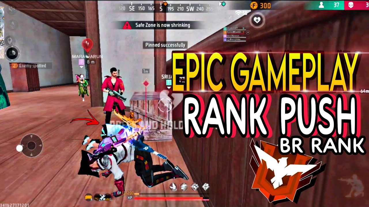Epic gameplay free fire br rank push || free fire || br rank gameplay ...