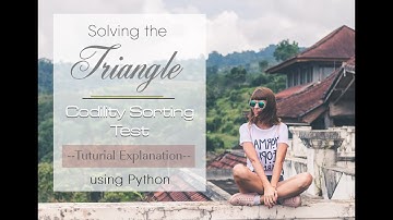 Solving the Triangle Codility Sorting Test Explained – Full Tutorial Explanation | Python Learning