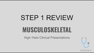 Usmle Step 1 High Yield Msk & Anatomy Med Student Success Musculoskeletal Path