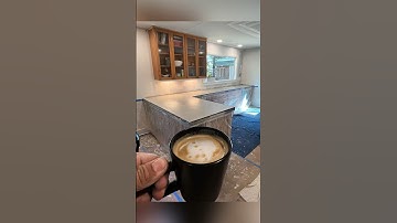 Fun project making our concrete countertops. #concretecountertops #remodel #diy