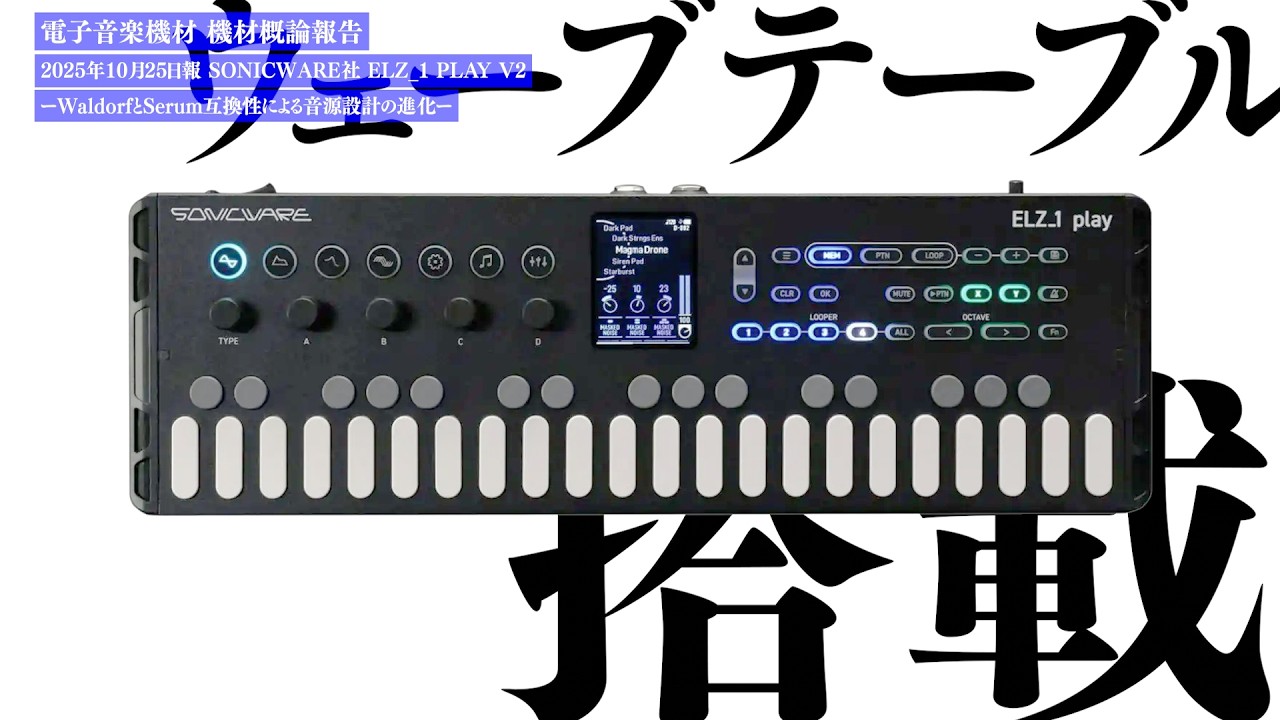 SONICWARE ELZ_1 Play V2 - Evolution of sound source design with