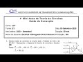 Exercício 1, Correção Mini-teste1 Teoria de Circuitos(CIRCUITOS TRIFÁSICOS-I21/2020)