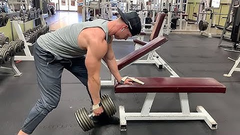 Split-Stance Dumbbell Row