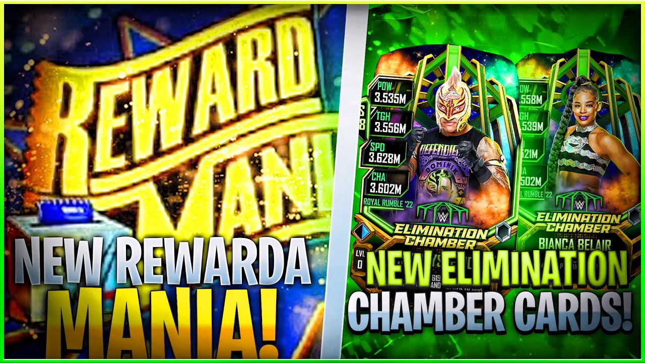 WWE SUPERCARD| REWARDA MANIA IS BACK!! + NEW ELIMINATION CHAMBER CARDS ...
