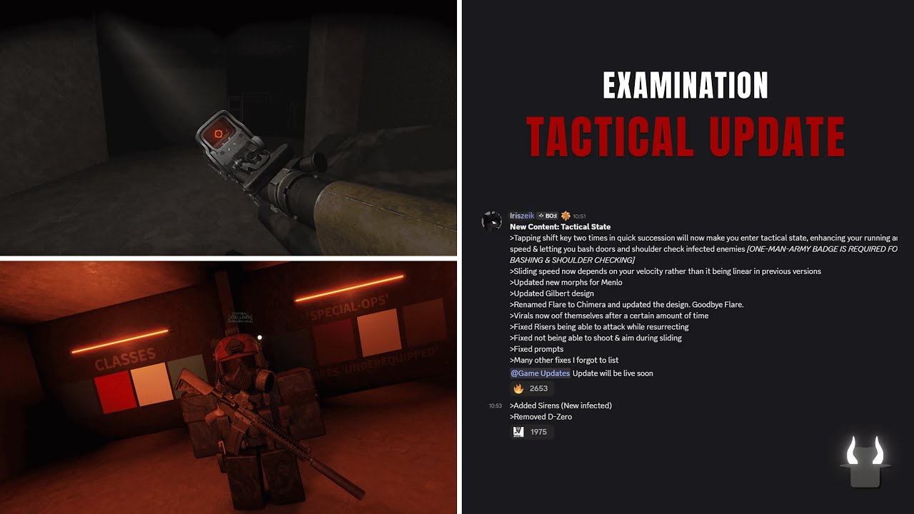 New Tactical Update - Roblox Examination - YouTube