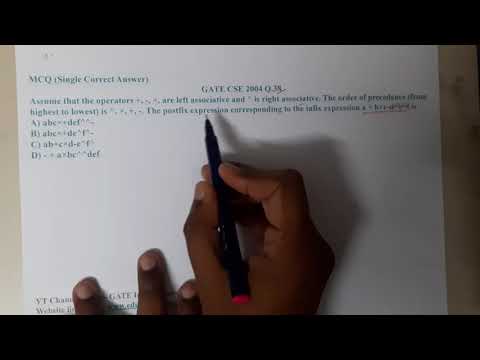 GATE CSE 2004 Q 38 || Stacks and Queues || Data Structure || GATE Insights Version: CSE