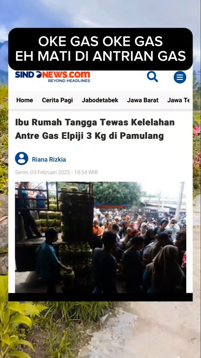 Oke Gas Oke Gas , Eh Malah Mati Pas Antri Gas 🗿 #gas #gaslangka #memes #information #tabunggas #fyp