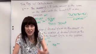 Calculations with Significant Figures