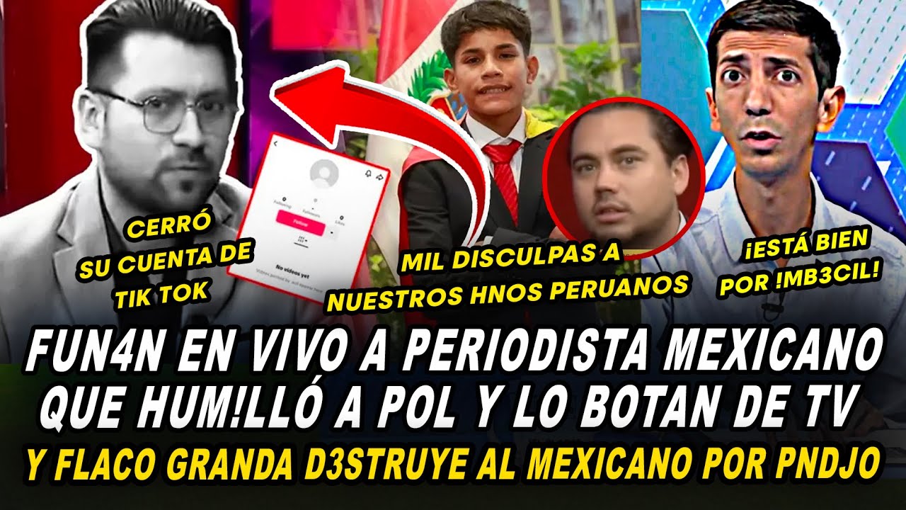 PERIODISTA MEXICANO es DESPEDIDO en VIVO por HUM!LLAR a POL DEPORTES, FLACO GRANDA EXPL0TA CONTRA ÉL