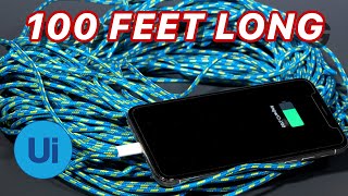 This is the World's Longest iPhone Cable (100 Feet!)
