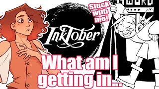 My ART SCHOOL turns INKTOBER into an EXAM [ Inktober drawing   Commentary ]