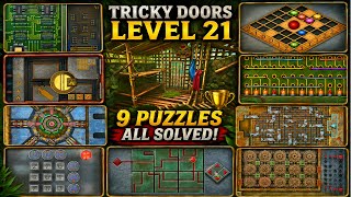 Tricky Doors Level 21 – Tropical Forest 🌴 | All 9 Puzzles Solved | Full Walkthrough