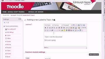 Moodle How To: The Magic of Labels | Making Magic with Moodle Course