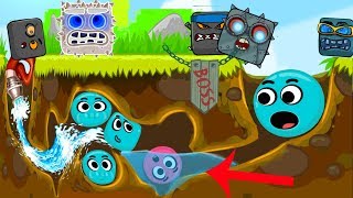 LOVE BALLS IN RED BALL 4 | ALL 5 BOSSES Fight Together with Blue Love Balls screenshot 2