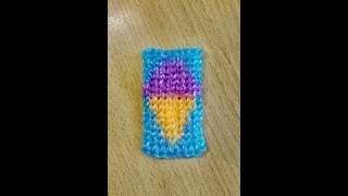 Фреска Мороженое из резинок на станке Rainbow Loom Фреска Мороженое из резинок на станке Rainbow Loom