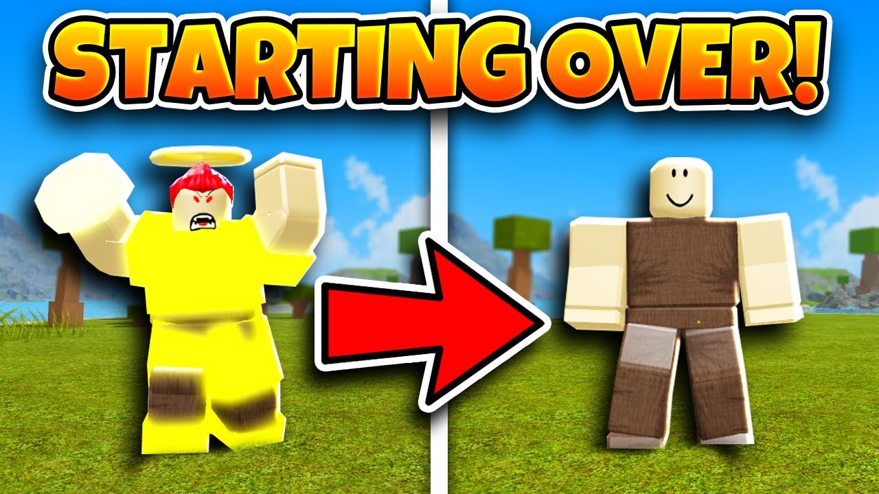PRO TO NOOB! Starting Over in Roblox Booga Booga! - YouTube