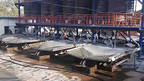 Gravity spiral chute shaker table video