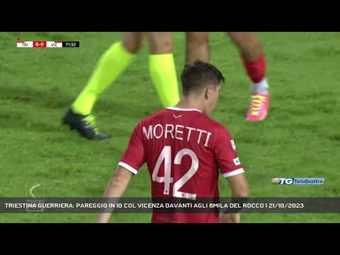 TRIESTINA GUERRIERA: PAREGGIO IN 10 COL VICENZA DAVANTI AGLI 8MILA DEL ROCCO | 21/10/2023