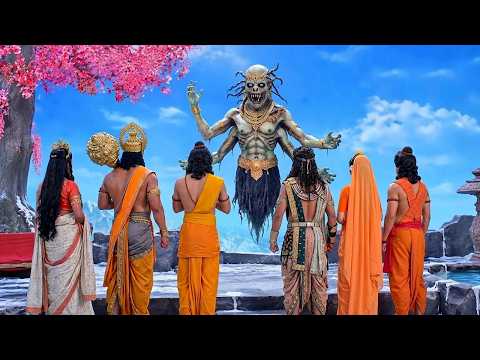 एक राक्षस, जो वैसा ही था जैसा हनुमान को कैलाश पर्वत पर मिला। महाबली हनुमान #hanuman