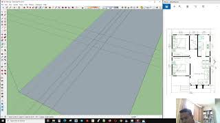 Part #01 Tiny House Design Line Marking and Floor Layout In  SketchUp Tool For Beginner