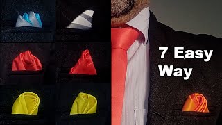 How to fold a pocket square into a rose shape