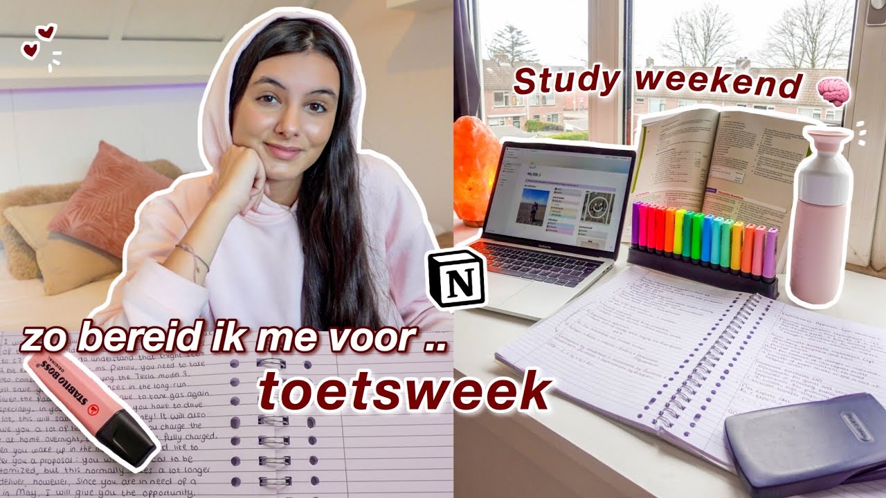 het STUDY WEEKEND voor mijn TOETSWEEK + mn beste leertips :)