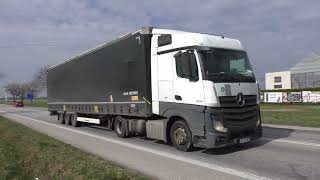 Truck horns compilation / Pozdravy kamionů #1 (6.3.2024) Komárno (SK) #truckspotting