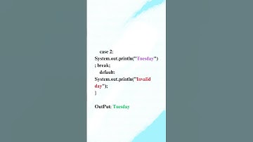 ✅ Master the switch Statement in Java! #JavaShorts #SwitchCase #coding #programminglanguage