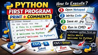 Python Hello World Program | Print, Comments & Execution Explained