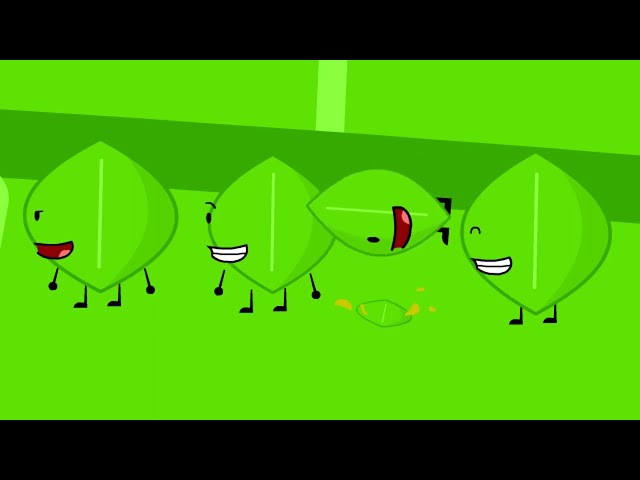 BFDI 13-2 but every 4 seconds, something turns into leafy class=