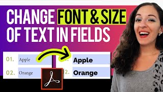How to Change the Font Size in a Fillable PDF | Step by Step screenshot 3