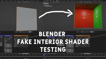 Blender - Fake Interior mapping shader test