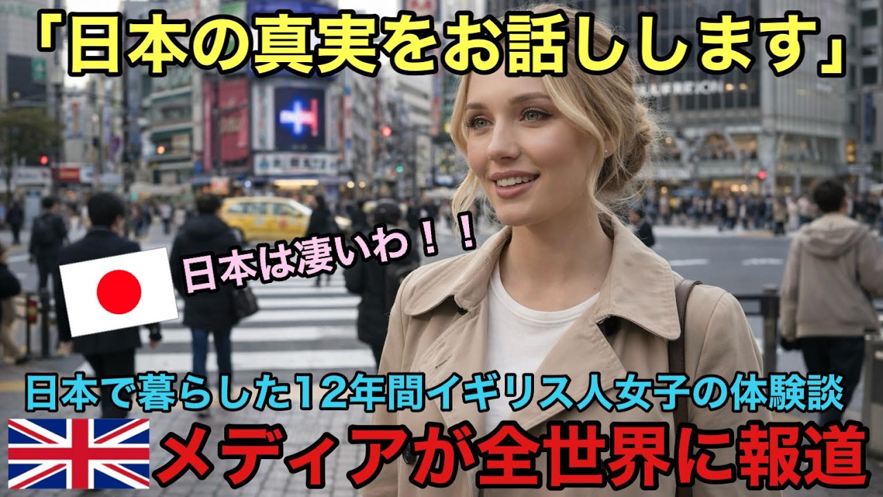 【海外の反応】「親日家が世界中で増えている理由をお話しします！」12年間日本で暮らしたイギリス人、女性のリアルな体験談をBBCが報道した結果、話題沸騰し、全世界で強化の嵐！？【にほんさんぽ】