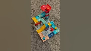 High Funnel with Split Path Marble Run Slide ASMR