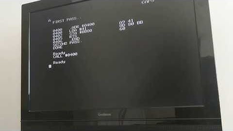 Simple assembler code for my Oric-1