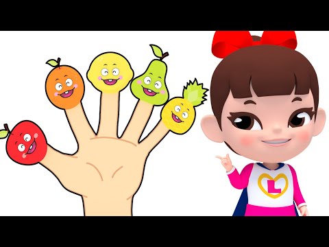 Learn Colors with Fruits Songs For Kids 👶Finger Family nursery rhymes | Super Lime And Toys