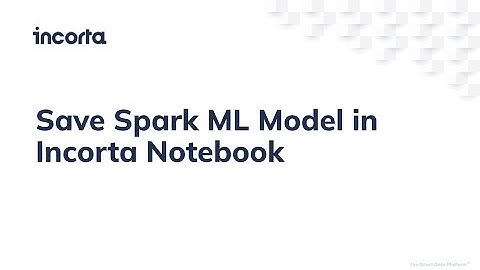 Save Spark ML Model